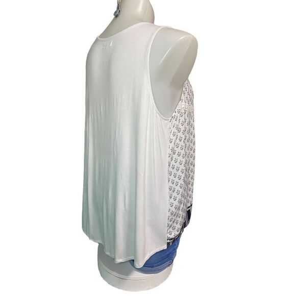 Maurice's Sleeveless Flowy Bohemian Floral Crochet Shirt Plus Size 2 - Picture 7 of 14